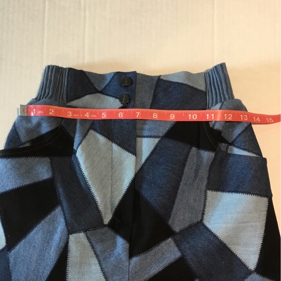 Patchwork denim pants| Epuzer patchwork Albite ankle pants Size S - Picture 3 of 7